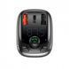 FM трансмістер Baseus S-13 2USB + Type-C black 24968 фото 3