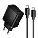 МЗП Hoco N75 PD 65W/3A GaN QC3.0 (1USB/2USB-C)+cable Type-C to Type-C black 44915 фото 3