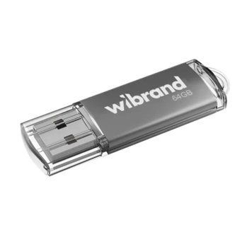 USB Flash 64 GB Wibrand Cougar Silver 35546 фото