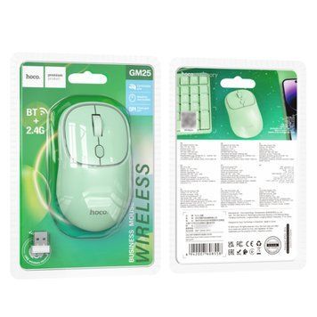 Мишка Bluetooth Hoco GM25 green 34738 фото