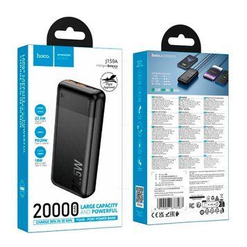 Power bank 20 000 mAh Hoco J159A PD20W+22.5W Display black 45937 фото