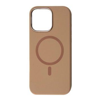 Силікон iPhone 15 Pro with MagSafe Fibra OmniMag brown 46635 фото