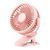 Вентилятор з акумулятором настільний + на прищіпці pink 41133 фото