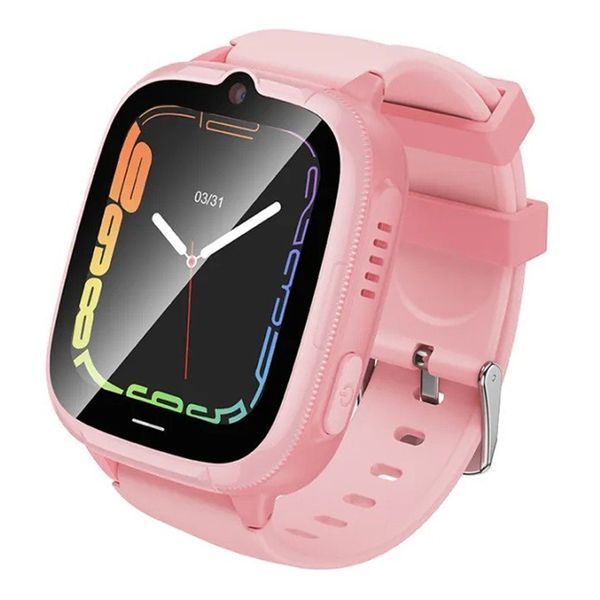 Дитячий годинник з GPS Hoco Y106 4G pink 43073 фото
