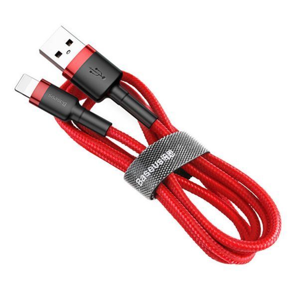 USB Cable Baseus Cafule Lightning 1.5A (2m) red 00619 фото