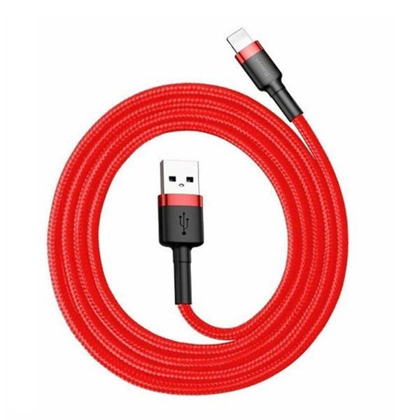 USB Cable Baseus Cafule Lightning 1.5A (2m) red 00619 фото