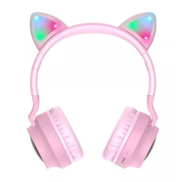 Навушники Big Bluetooth Hoco W27 Cat pink 26939 фото