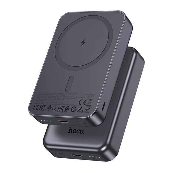 Power Bank 10000 mAh Hoco J160A PD20W magnetic fast charging Metal gray 44451 фото