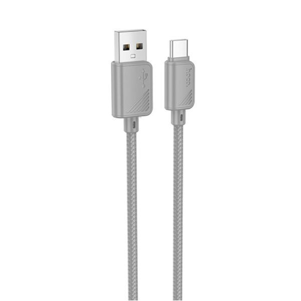 USB Cable Hoco Type-C X113 1m grey 46051 фото