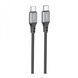 Cable Hoco Type-C to Type-C X86 60W/3A 1m black 39683 фото 2
