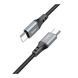 Cable Hoco Type-C to Type-C X86 60W/3A 1m black 39683 фото 3