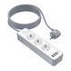 Мер.Фільтр Borofone BAC9A 3 роз.3m PD20W/3A white 44969 фото 3