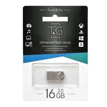 USB Flash 16 GB T&G 106 Metal Silver UA 09875 фото