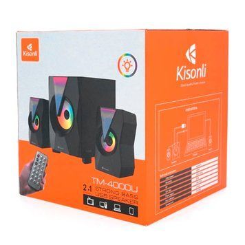 Колонка для комп'ютера Kisonli TM-4000U RGB black 46947 фото