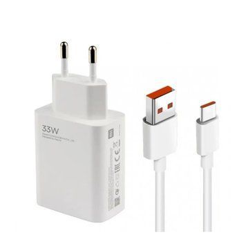 МЗП Xiaomi Mi 33W/3A (USB) + cable Type C white 36740 фото