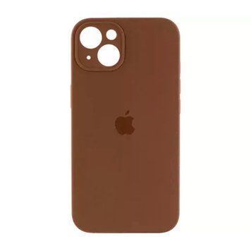 Silicone case Full iPhone 15 dark brown 45365 фото