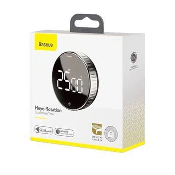 Таймер Baseus heyo rotation countdown timer Black 36366 фото