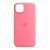 Silicone case iPhone 15 Plus with MagSafe pink 46402 фото