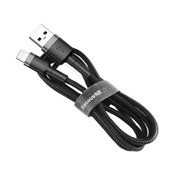 USB Cable Baseus Cafule Lightning 2.4A (0.5m) gray/black 00635 фото