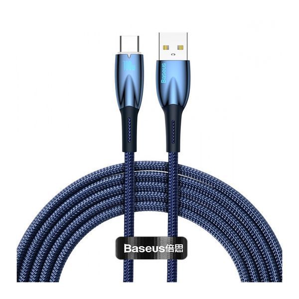 USB Cable Baseus Glimmer Series Fast Charging Type-C 100W (2m) blue 17955 фото