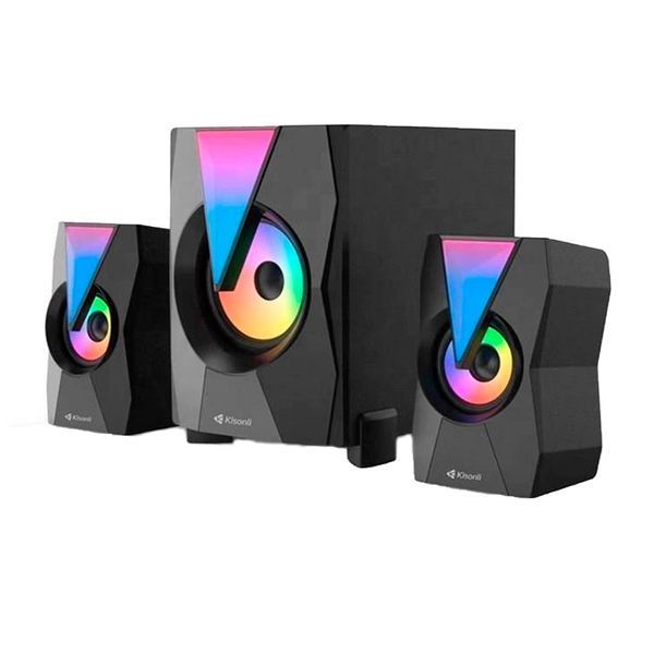 Колонка для комп'ютера Kisonli TM-4000U RGB black 46947 фото