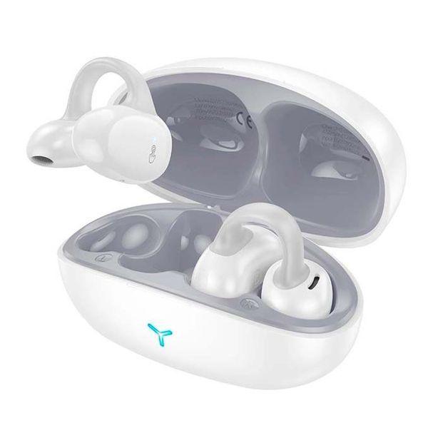 Навушники Air Bluetooth Hoco EW57 Auspicious clip-on white 35309 фото