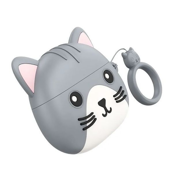 Навушники AirPods 3 Hoco EW46 white + case cat silver 32597 фото