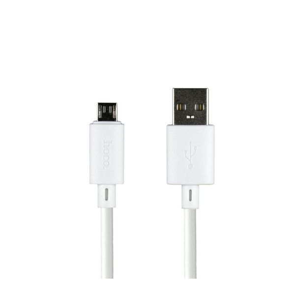 USB Cable Hoco Micro usb X88 2.4A 1m white 21504 фото