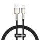 USB Cable Baseus Cafule Metal Lightning 2.4A (0,25m) black 02590 фото 2