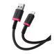 USB Cable Baseus Dura Series Fast Charging Lightning 2.4A (2m) black/red 47176 фото 2
