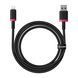 USB Cable Baseus Dura Series Fast Charging Lightning 2.4A (2m) black/red 47176 фото 3