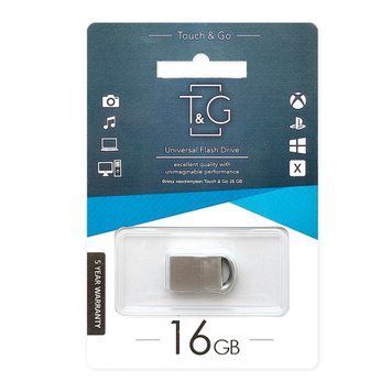 USB Flash 16 GB T&G 107 Metal Silver UA 10291 фото