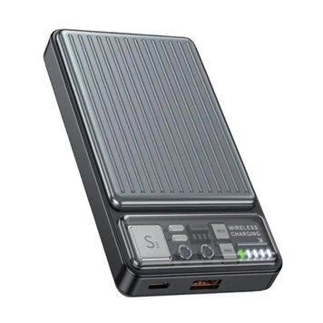 Power bank 10 000 mah Hoco Q18 22.5W fully compatible with magnetic fast charging Black 00067 фото