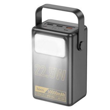 Power bank 60000 mAh Hoco J110 22.5W PD20W+QC3.0 + ліхтарик Display black 34336 фото