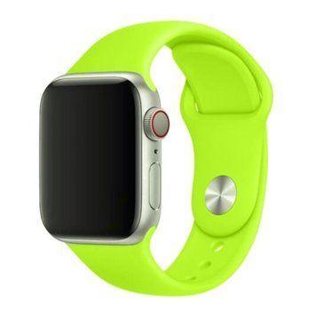 Ремінець Apple watch 38/40/41/SE silicone green neon 40825 фото