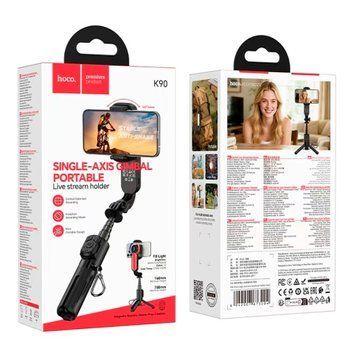 Смарт-штатив Hoco K90 Bluetooth 0.7m black 47245 фото