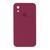 Silicone case Full square close camera iPhone Xr marsala 30624 фото