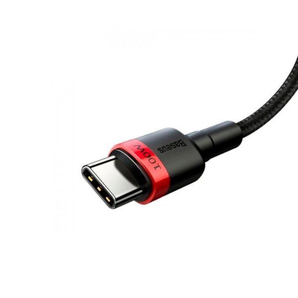 Cable Baseus Cafule Type-C to Type-C PD 2.0 60W (2m) red/black 45562 фото