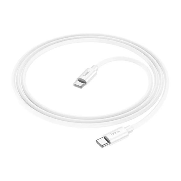 Cable Hoco Type-C to Type-C X87 60W/3A 1m white 39685 фото