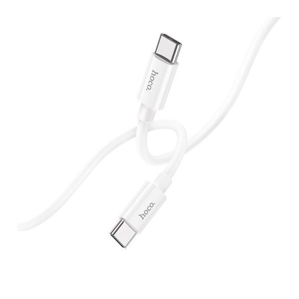 Cable Hoco Type-C to Type-C X87 60W/3A 1m white 39685 фото