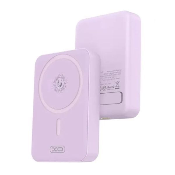 Power bank 10 000 mah XO PR226 Mini Magnetic Absorption Fast Charging purple 00673 фото