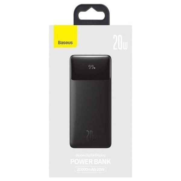 Power bank 20 000 mAh Baseus Bipow Overseas 20W black 34369 фото