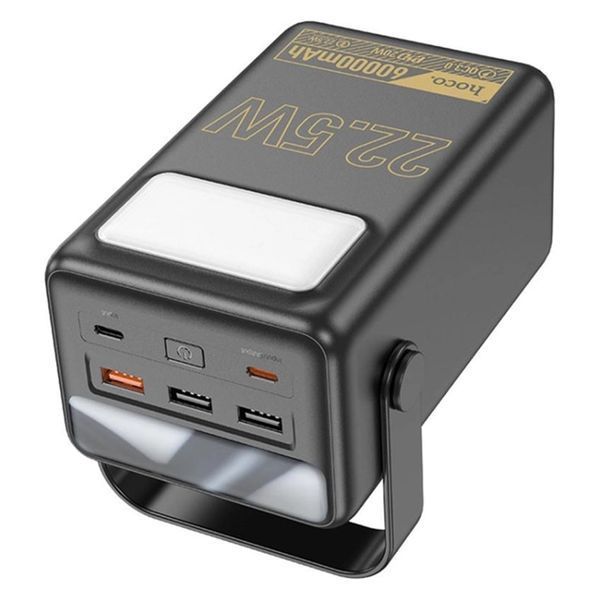 Power bank 60000 mAh Hoco J110 22.5W PD20W+QC3.0 + ліхтарик Display black 34336 фото