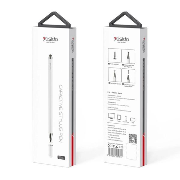 Стилус Yesido ST02 white 30173 фото
