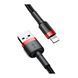 USB Cable Baseus Cafule Lightning 2.4A (0.5m) red/black 00636 фото 3