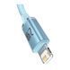 USB Cable Baseus Crystal Shine Series Lightning 2.4A (2m) sky blue 10174 фото 4