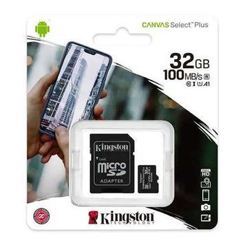 MicroSD 32GB Kingston Canvas Select Plus A1 UHS-1 100R Class10 + SD adapter UA 04971 фото