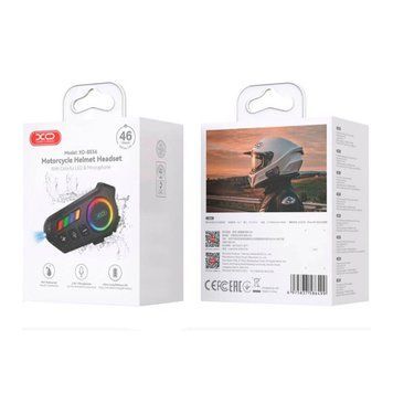 Bluetooth мотогарнітура XO BE56 чорна 46117 фото