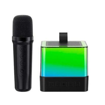 Колонка Bluetooth K18 1 мікрофон дитяче караоке black 38569 фото