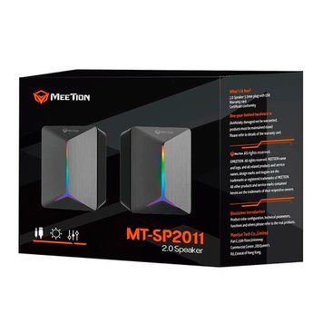Колонка для комп'ютера Meetion SP2011 RGB black 46945 фото